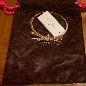 Kate Spade Large Bow Love Notes Bangle Bracelet! NWT!!